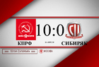 КПРФ (Москва) – Сибиряк (Новосибирск)	10:0 (5:0)
